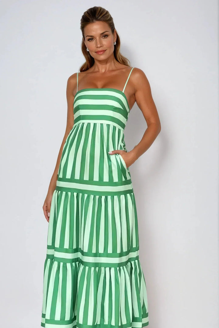 The Timeless Striped Midi Dress