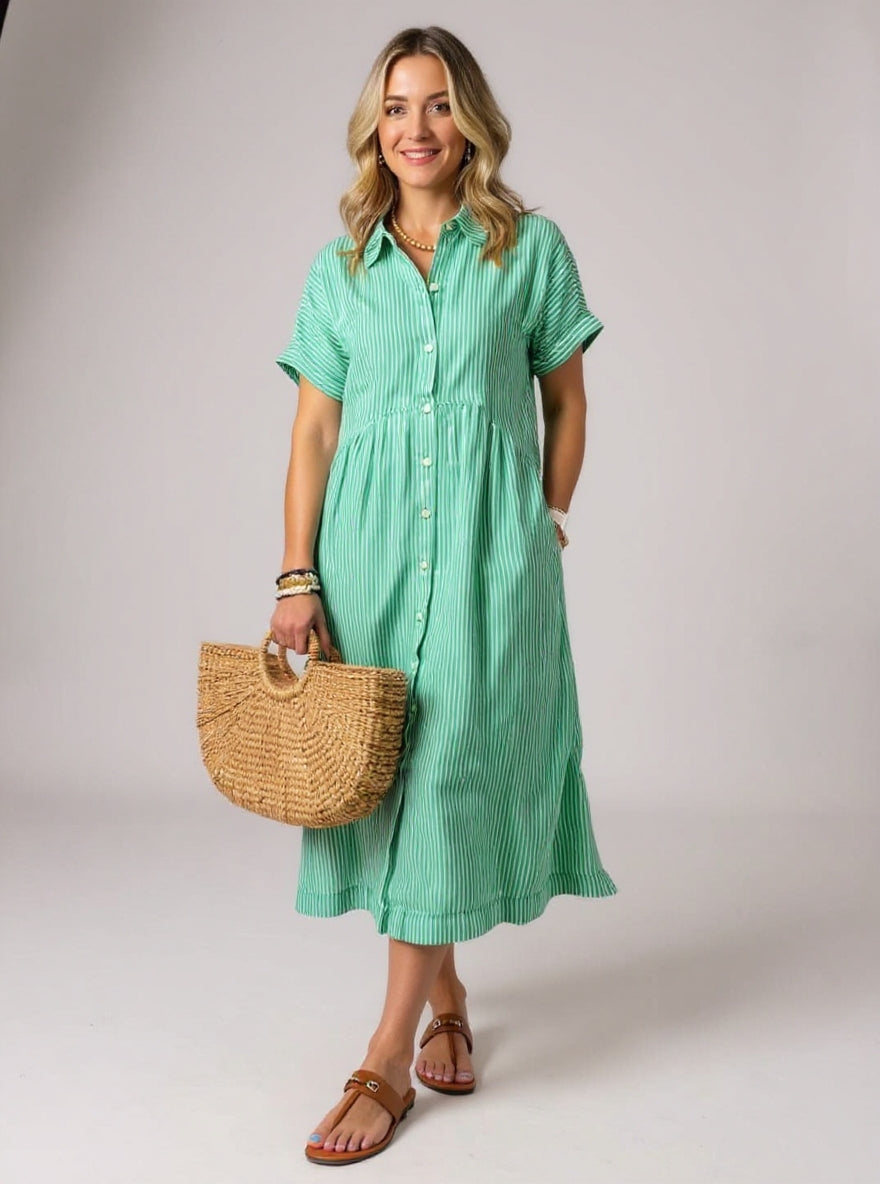 Fiona | Fashionable Striped Dress