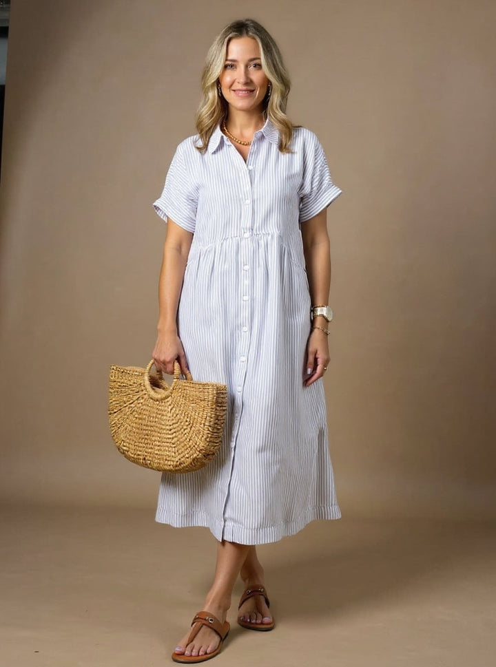 Fiona | Fashionable Striped Dress