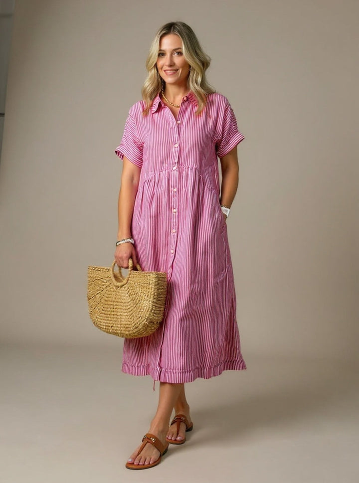 Fiona | Fashionable Striped Dress