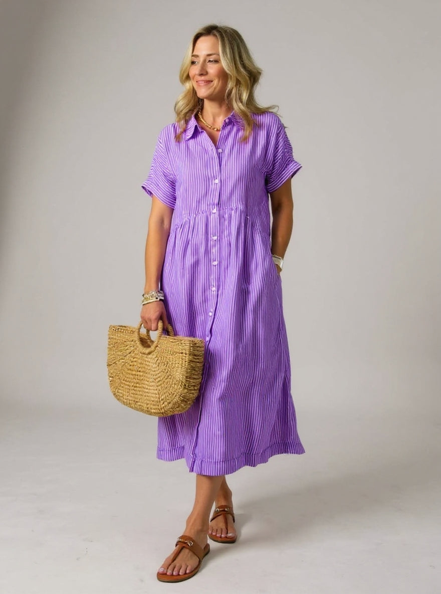 Fiona | Fashionable Striped Dress