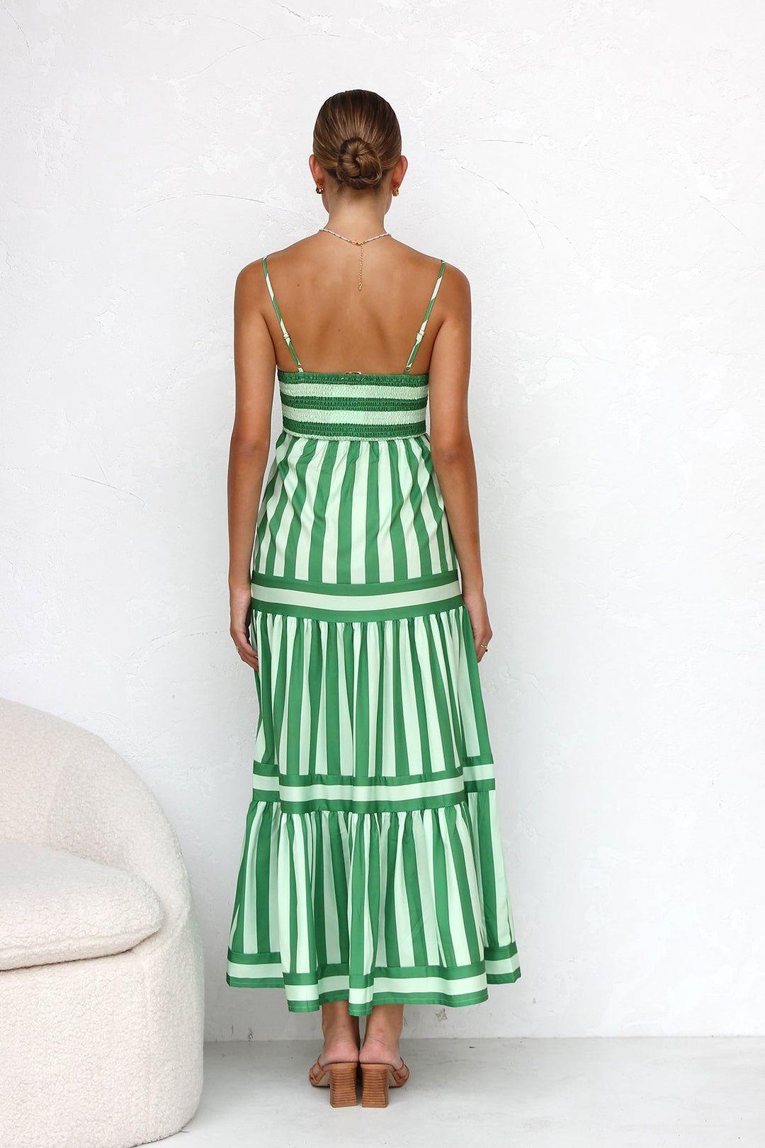 The Timeless Striped Midi Dress