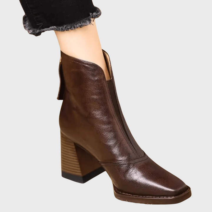 Grace | Luxury Ankle Boots with Medium Heel