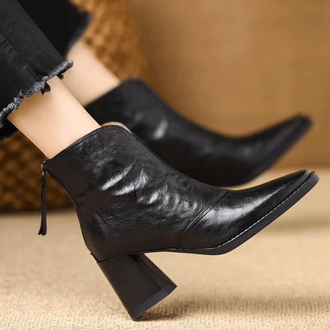 Grace | Luxury Ankle Boots with Medium Heel