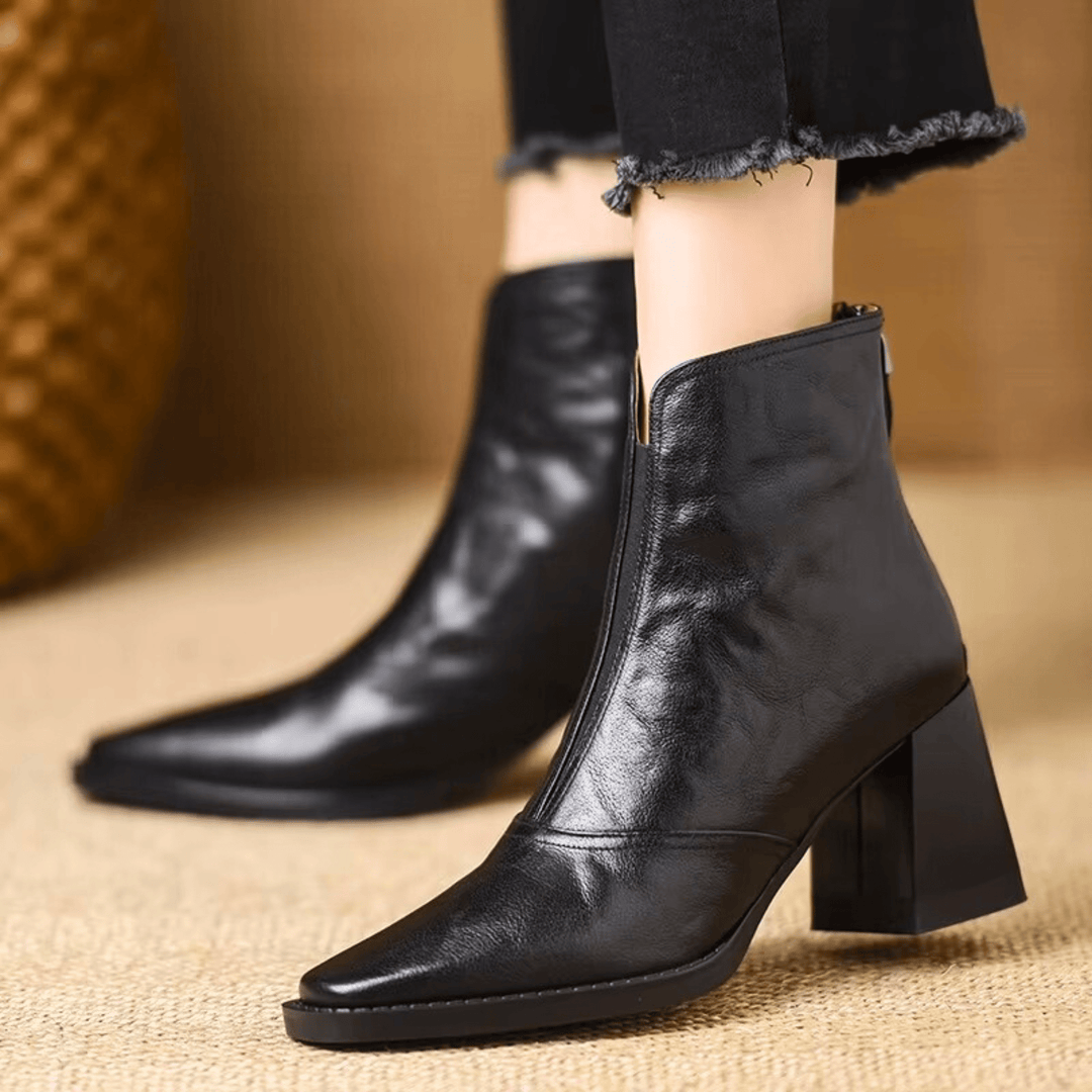 Grace | Luxury Ankle Boots with Medium Heel