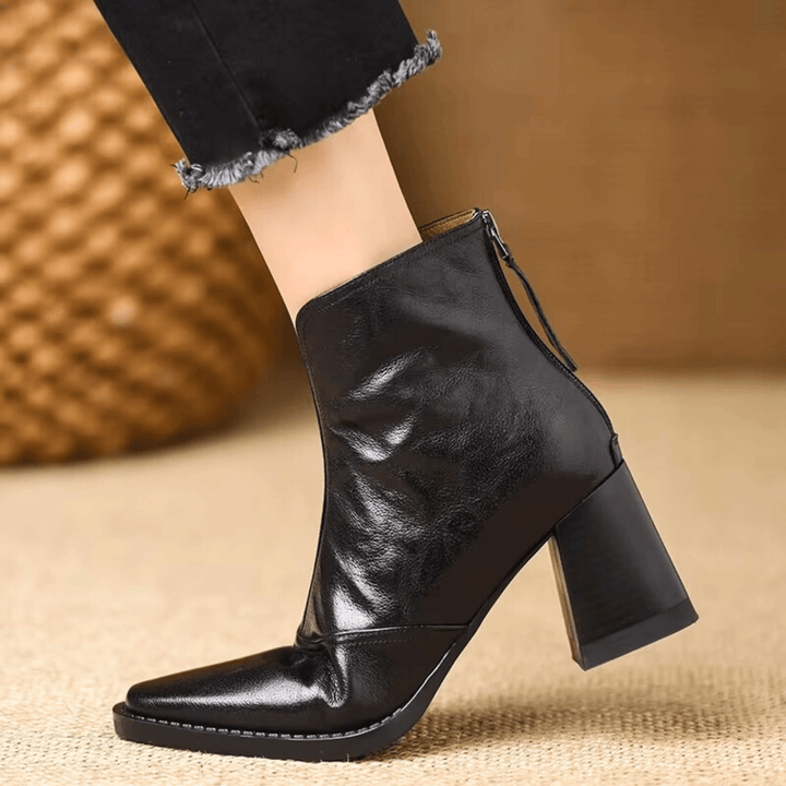 Grace | Luxury Ankle Boots with Medium Heel