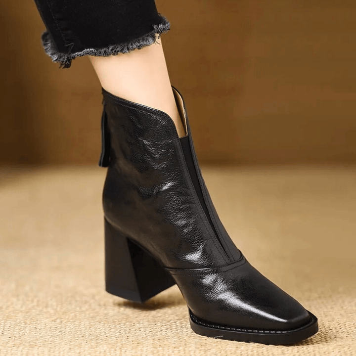 Grace | Luxury Ankle Boots with Medium Heel