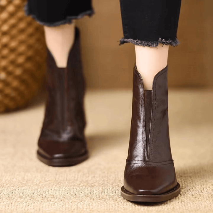 Grace | Luxury Ankle Boots with Medium Heel