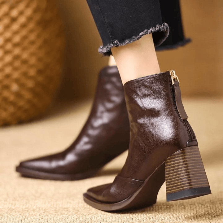 Grace | Luxury Ankle Boots with Medium Heel