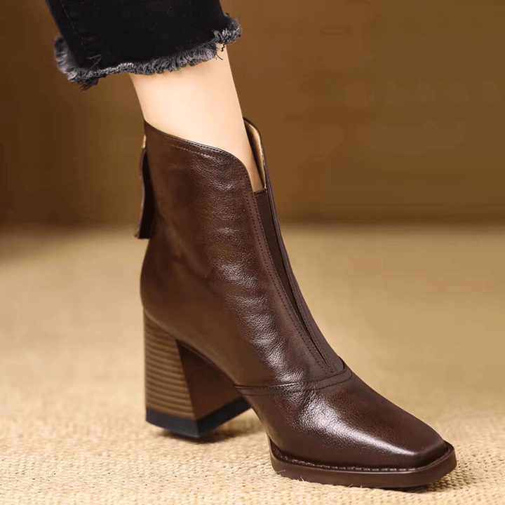 Grace | Luxury Ankle Boots with Medium Heel
