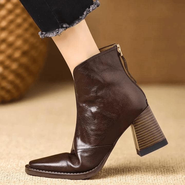 Grace | Luxury Ankle Boots with Medium Heel